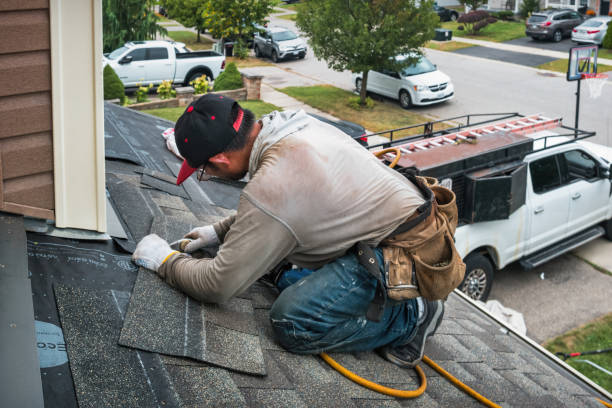 Professional Gutter Repair And Installation technician working in Lithia Springs, GA
